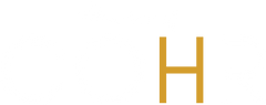 Logo of 'House Of COHR' in white and gold on a black background